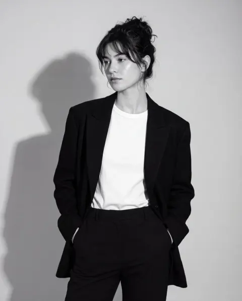 Black and White Editorial Portrait