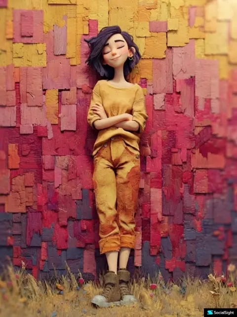 3D Animated Woman Portrait