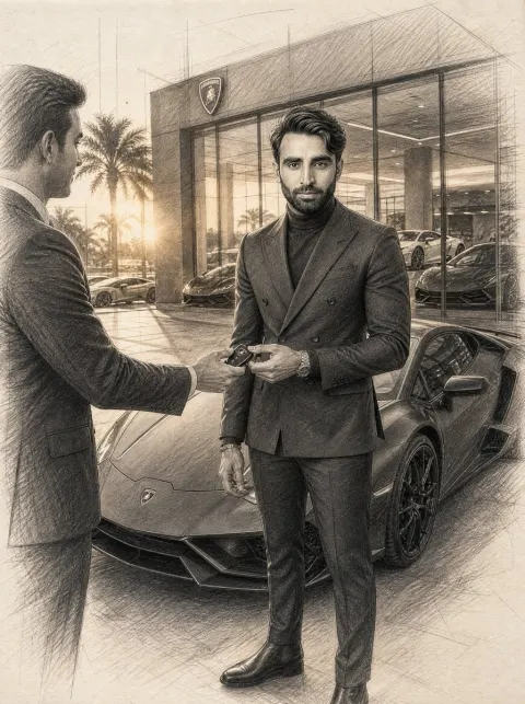 Graphite Pencil Entrepreneur Sketch