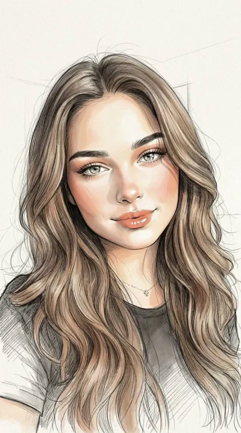Handcrafted Fashion Graphite Sketch