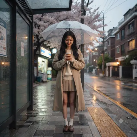 Seoul Rainy Day Lookbook