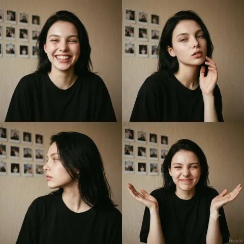 Candid Film Grain Portrait Collage