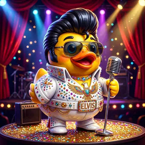 Elvis Rubber Duck