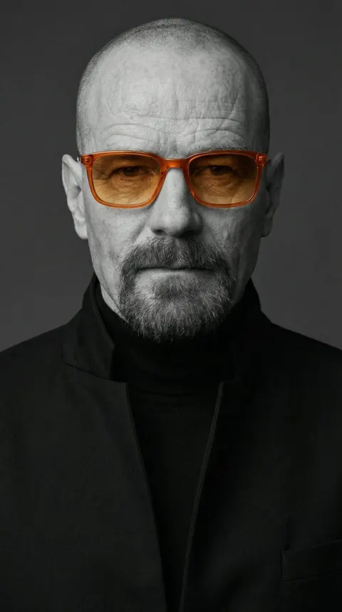 Selective Color Monochrome Studio Portrait