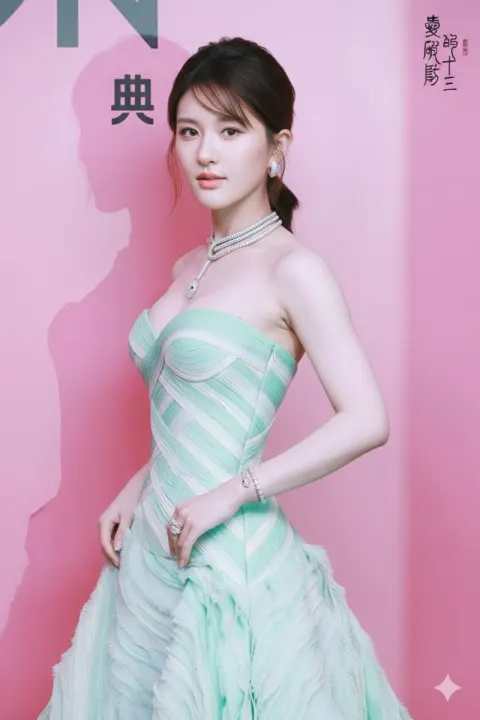 Zhao Lusi Gala Portrait with Bulgari Jewelry