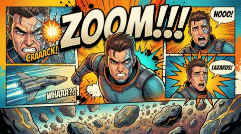 Comic Book Poster Illustration Template