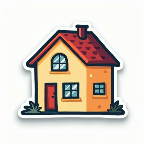 Small House in Flat Cutout Geometry