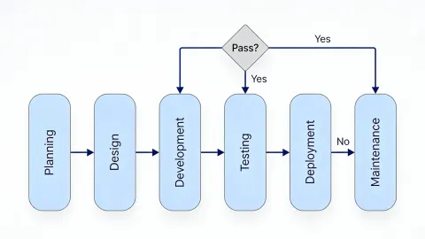 Professional SDLC Flowchart