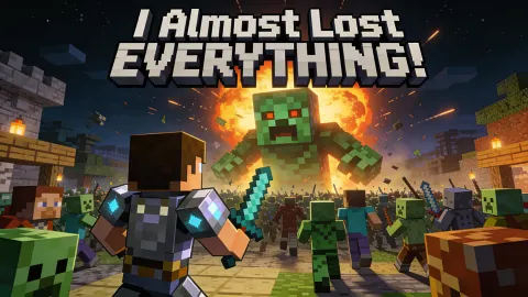 Minecraft Survival Video Thumbnail