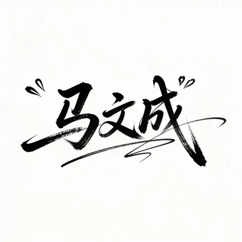 Ma Wencheng Artistic Signature Design