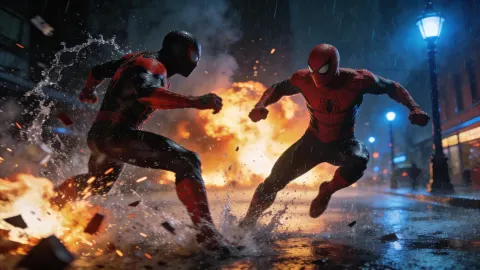 Dynamic Superhero Action