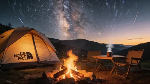Twilight Camping Scene