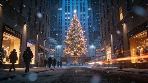 NYC Christmas Night