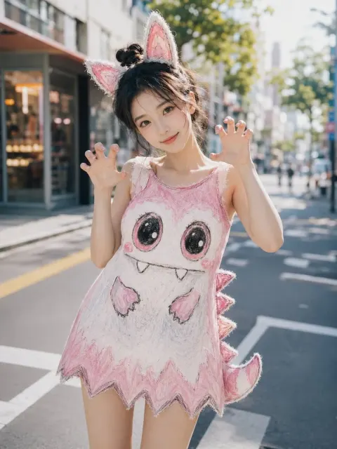 Generates a 3:4 vertical version of creative fashion women's reality