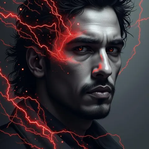 Ramesh Raskar Wielding Thunder in Vector Style