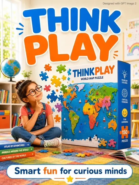 A Bright Educational Kids Advertisement Poster