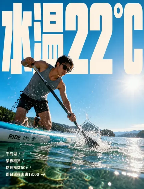 A high-energy editorial travel poster in "Sunl