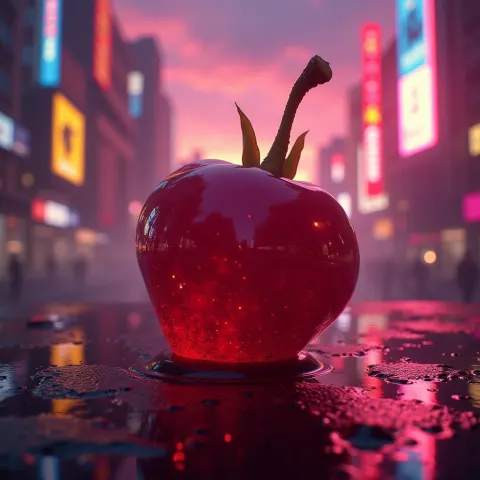 Hyper Glossy Amla Berry in Neon City