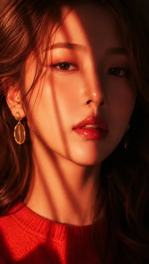 A Stunning, High-Resolution Close-Up Portrait of an East Asian Woman