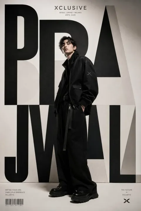 A World-Class Luxury Fashion Editorial Poster for XCLUSIVE