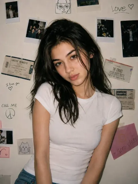 A Young Woman with the Same Unchanged Face, Pale Soft Complexion