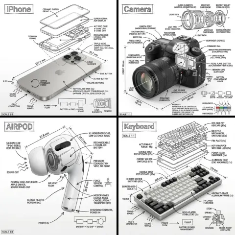 Infographic Image of OBJECT, Combining a Realistic Photograph or Photoreal Render