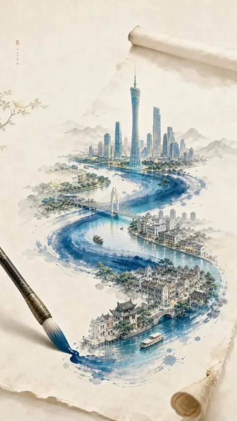 A new Chinese very simple Eastern aesthetic-style creative poster with an overall picture based on a warm whit