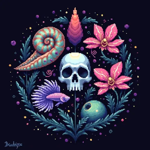 Bioluminescent Dreams Trapped in Pixel Consciousness