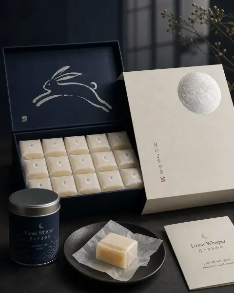 Premium Japanese confectionery packaging conce