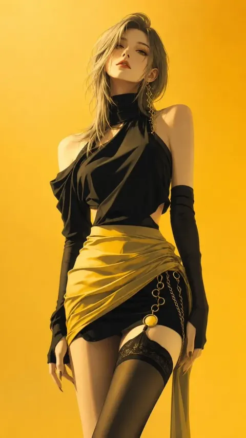 High-end Japanese fashion magazine cover feel illustration, subject to Subject, vertical version 9:16, very si