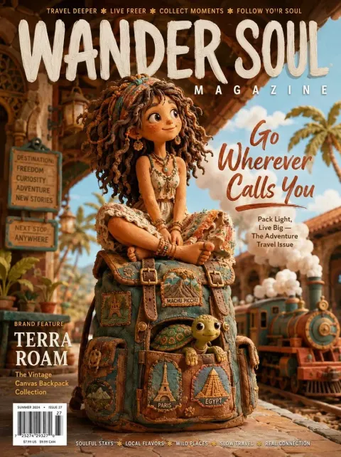 SUBJECT: a Free-Spirited Claymation Girl with Wild Clay Curls and a Boho Clay