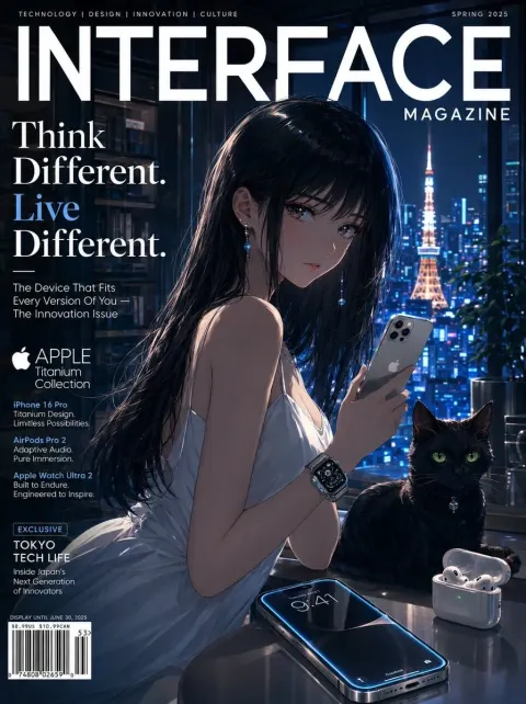 SUBJECT: a Sleek Anime-Style Girl with Glossy Black Hair and Luminous Eyes in
