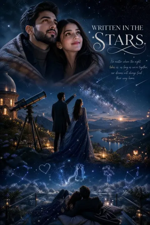 Ultra-Realistic Romantic Couple Poster – "stargazers" Ultra-Realistic Cinematic