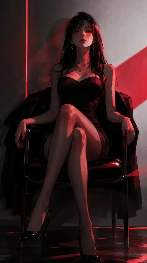 Dark, black, red, and half-written binary illustrations, with the main object being xxx, high-level Korean fas