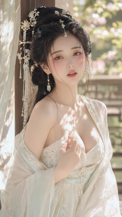 Ancient Chinese Water-Glow Beauty Portrait