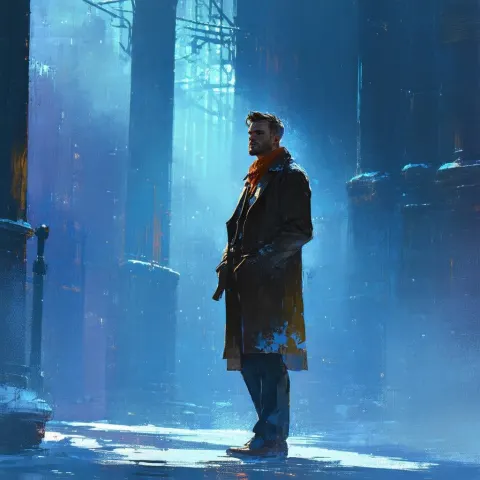 Sam Gray in Cinematic Storyboard Chiaroscuro