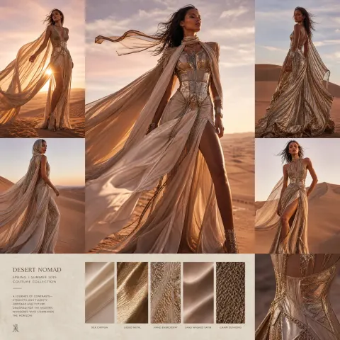 Desert Couture Character Design Board