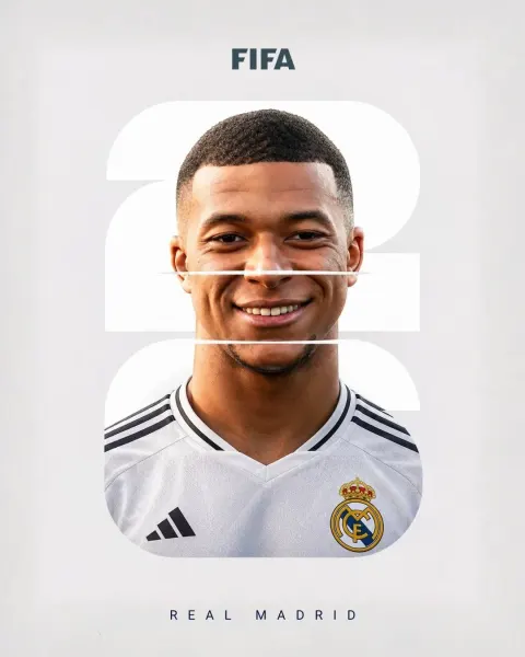 FIFA 25 Footballer Glitch Cover Poster