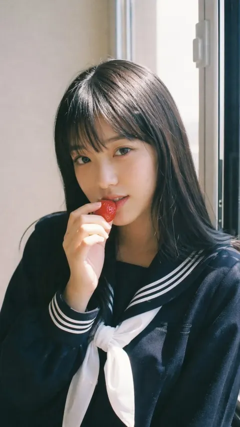 Fujifilm Strawberry School Portrait Prompt