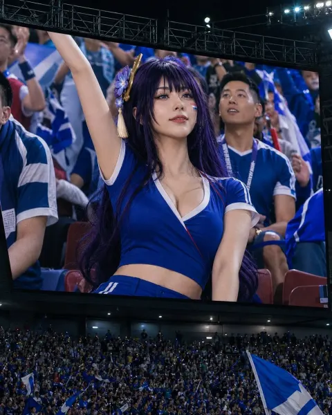 Genshin Waifu Stadium Jumbotron Supporter Series