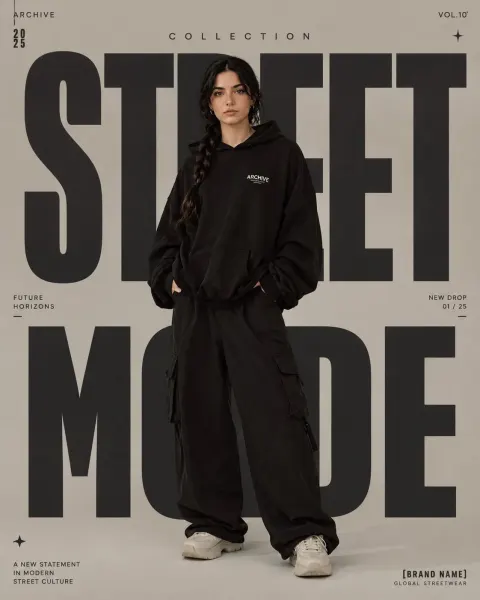 High Fashion Editorial Poster Template