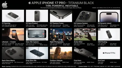 iPhone 17 Pro Commercial Storyboard
