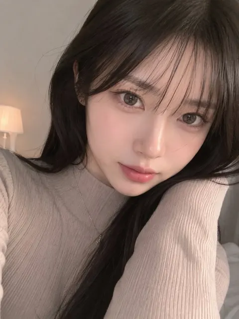 Pastel Smartphone Selfie Reference Portrait