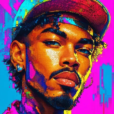Jreg Portrait in Retro Eight Bit Color