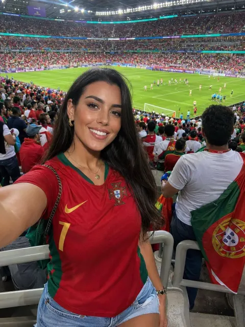 Portugal Fan Girl Stadium Selfie