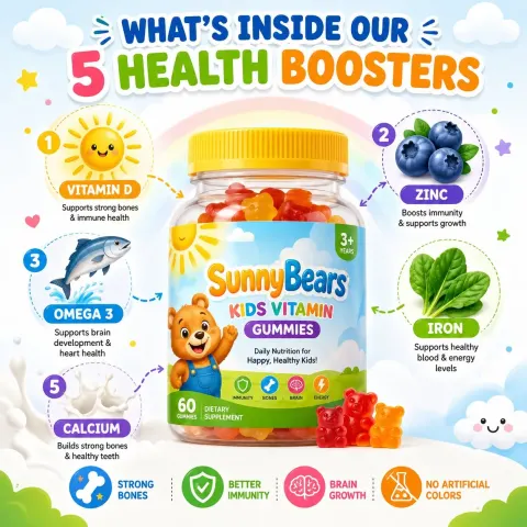SunnyBears Kids Vitamin Gummies Advertisement