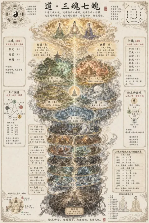 Taoist Three Souls Seven Po Poster