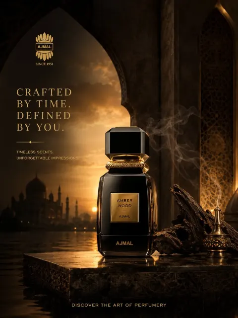 Ultra Luxury Cinematic Advertisement Ajmal Perfume Bottle Placed Insi...