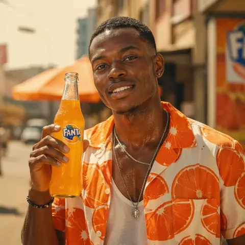 Ultra Realistic Young African Man His Mid 20s Standing Outdoors