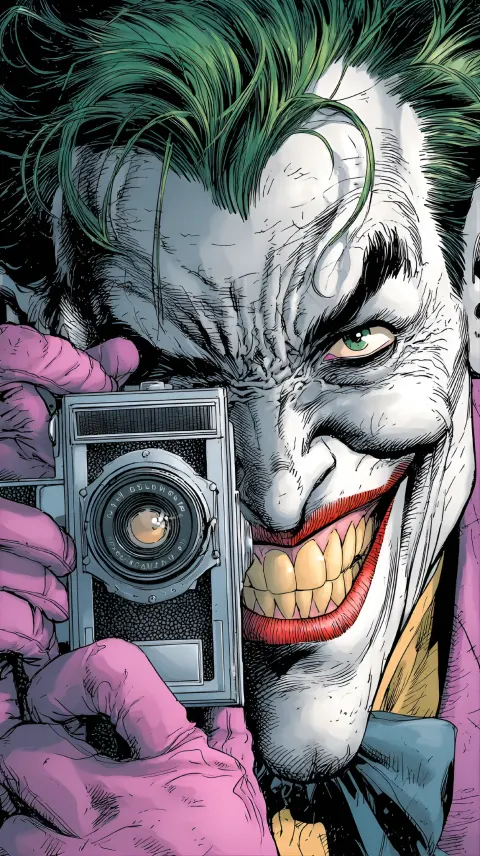 Joker Camera Close Up Comic